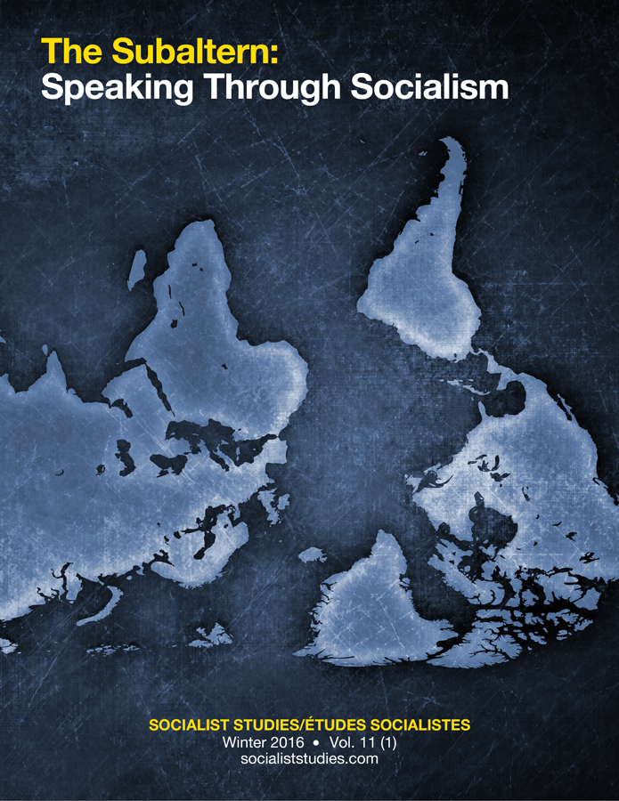 					View Vol. 11 No. 1 (2016): The Subaltern: Speaking Through Socialism
				